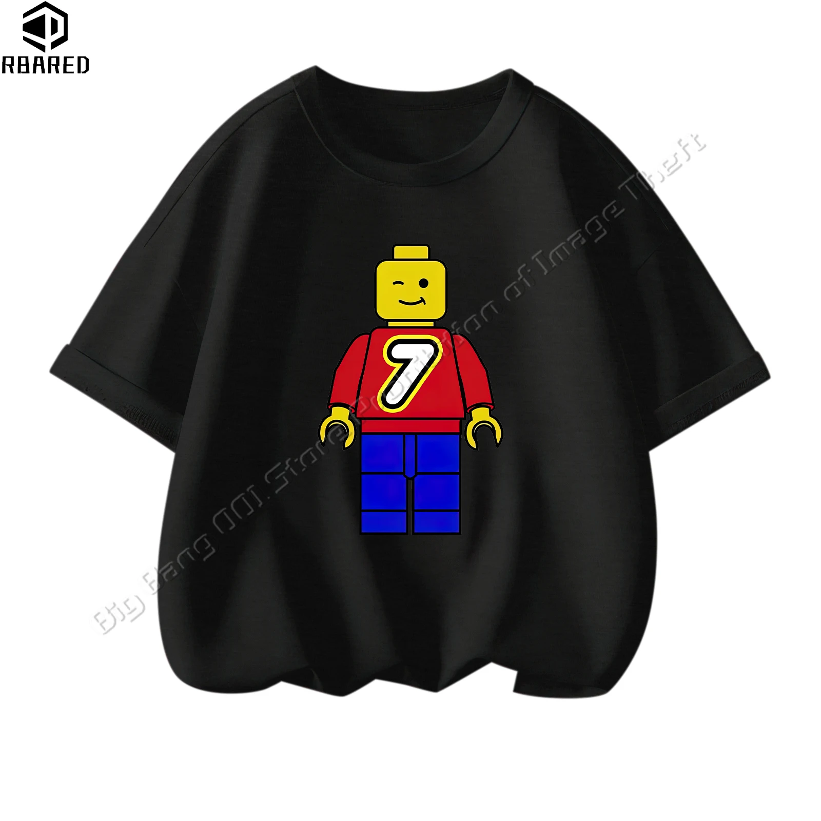 2024 Hot Sale Kids Clothes Loose Stitch 100%cotton Lego Children Clothes Girl Summer Children's T-shirt Tops Cartoon Top Shirts