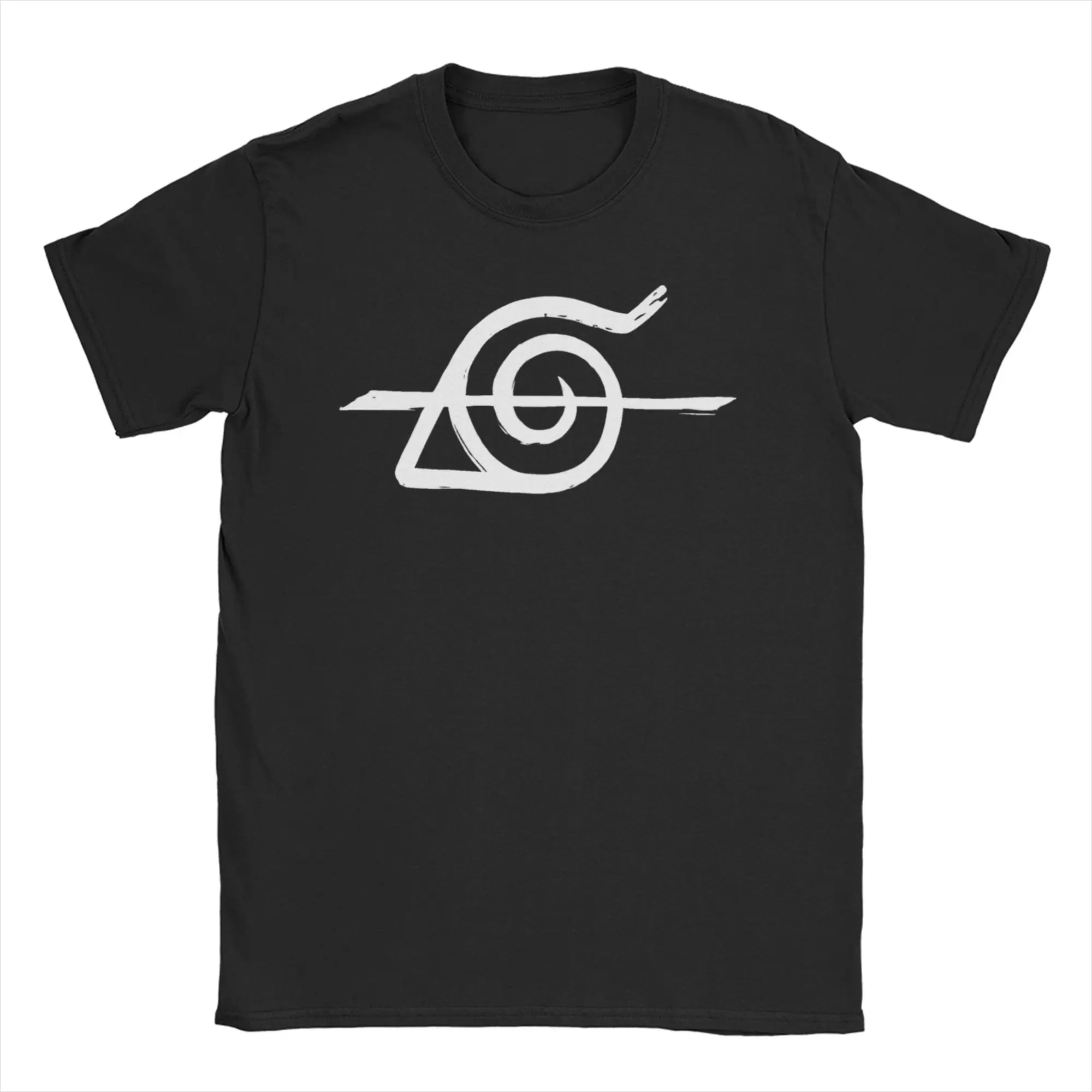 Camiseta Gráfica de Anime e Manga Japonesa para Homens e Mulheres Naruto em Algodão Puro, Camiseta de Gola Redonda com Mangas Curtas, Tamanhos Grandes