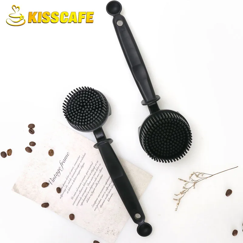 

Coffee Group Head Cleaning Brush Machine Grinder Cleaner Removable With Spoon Fit For 51MM 58MM Espresso Maker Home Barista Tool