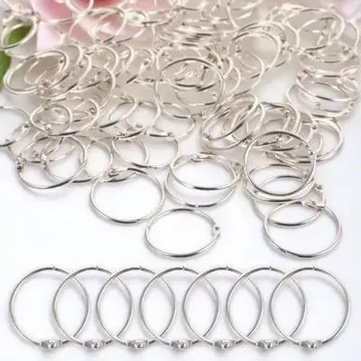 60 Stück Metall-Binderringe, schöne praktische runde Ringe für DIY-Buchplaner, Notizblock, Organizer, Zubehör, Bindering