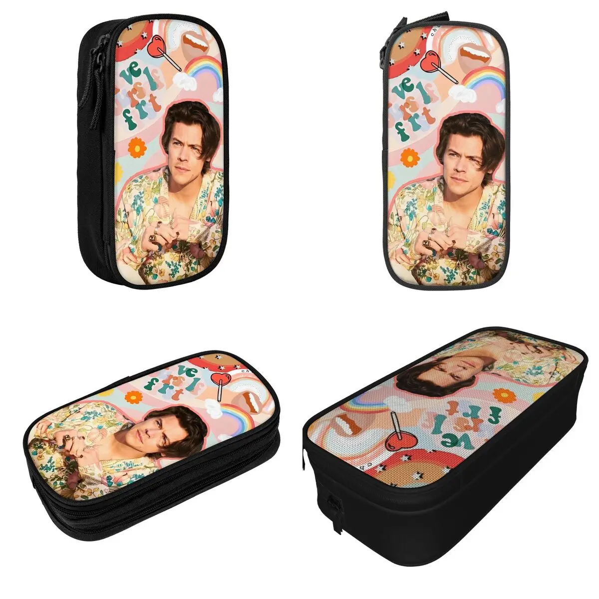 Fashion Harrys Styles Singer Pencil Cases Pencilcases Pen Box for Student Big Capacity Bags Students School Gifts Stationery