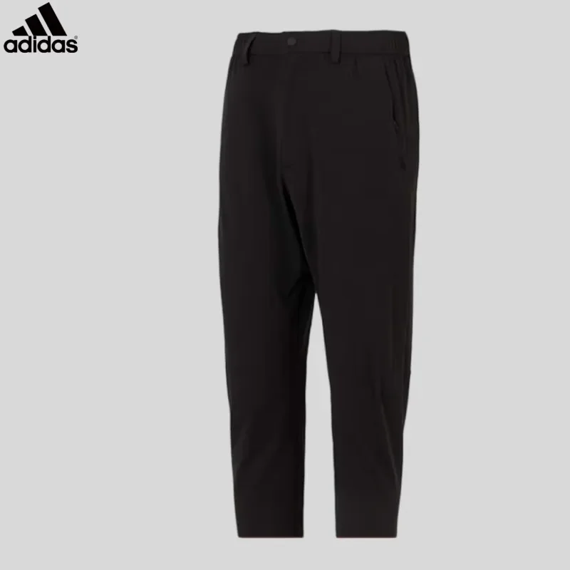 Adidas Stretch Spandex Adjustable Waist Cargo Cut Multi Cargo Pockets Walk TrousersJM0986