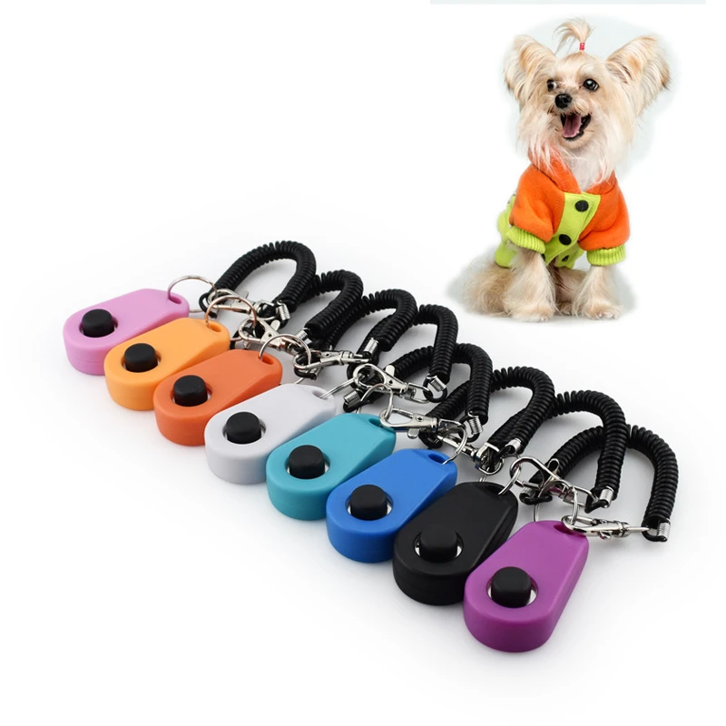 Dog Cat Pet  Training Clicker With Wrist Strap Training Supplies For Dogs Cats Pet Training Clicker Dog Supplies Dog Trainings