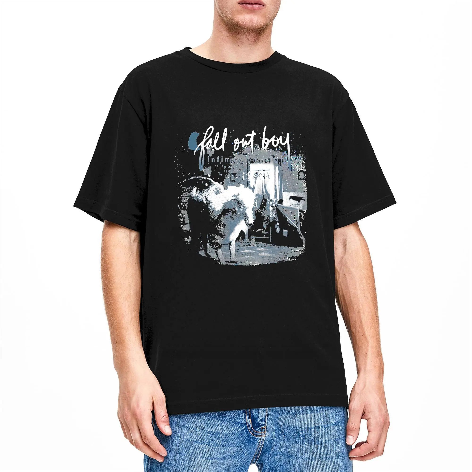 Fall Out Boy Infinity On High Cotton T Shirt For Adult Summer  Aesthetic T Shirts Harajuku Tee Shirt Oversized Wholesale Clothes