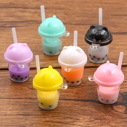 5Pcs 6 Color 27*38MM Product Big Milk Tea Cup Resin Earring Charms Diy Findings Keychain Bracelets Pendant For Jewelry Making
