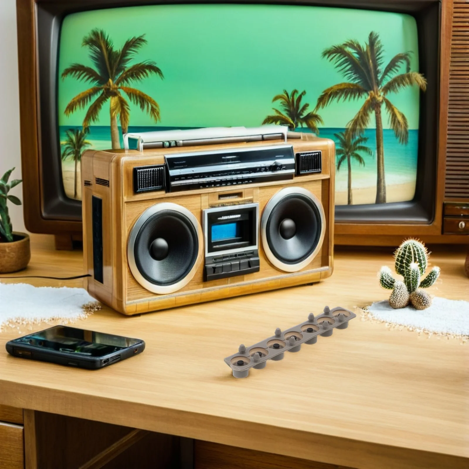 

2Pcs Reusable Key Contact Strip for Electronic Organ Repair Conductive Silicone Pad Replacement Part Compatible with Digital