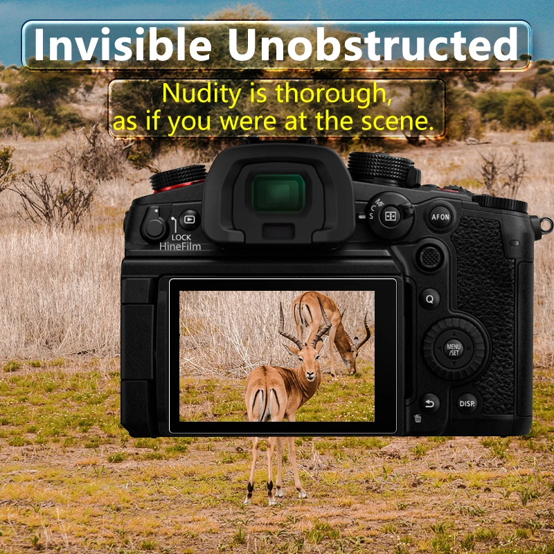 For Panasonic LUMIX GH6 Tempered Glass Camera Protective Glass Main LCD Display +Top Info Screen Protector Guard Cover