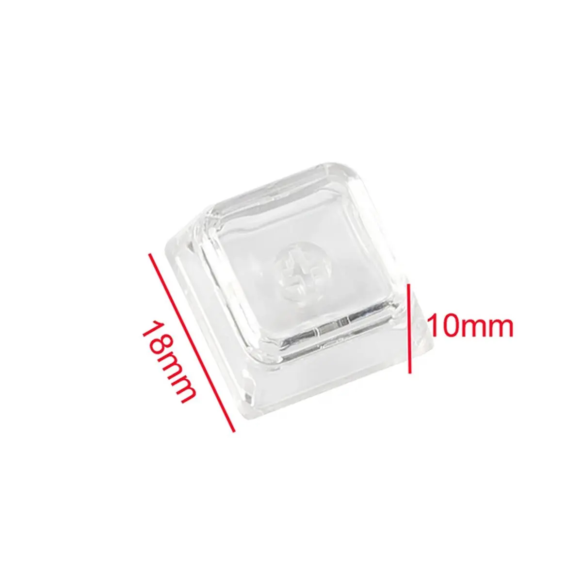 A14G 30pcs XDA Profile Transparent Keycaps for MX Mechanical Keyboards Blank PC Caps