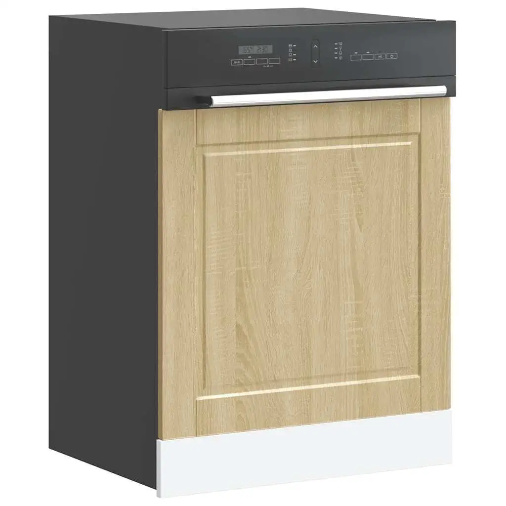 Porto Sonoma Oak Dishwasher Panel - 60x1.5x67 cm Engineered Wood, Stylish Kitchen Upgrade