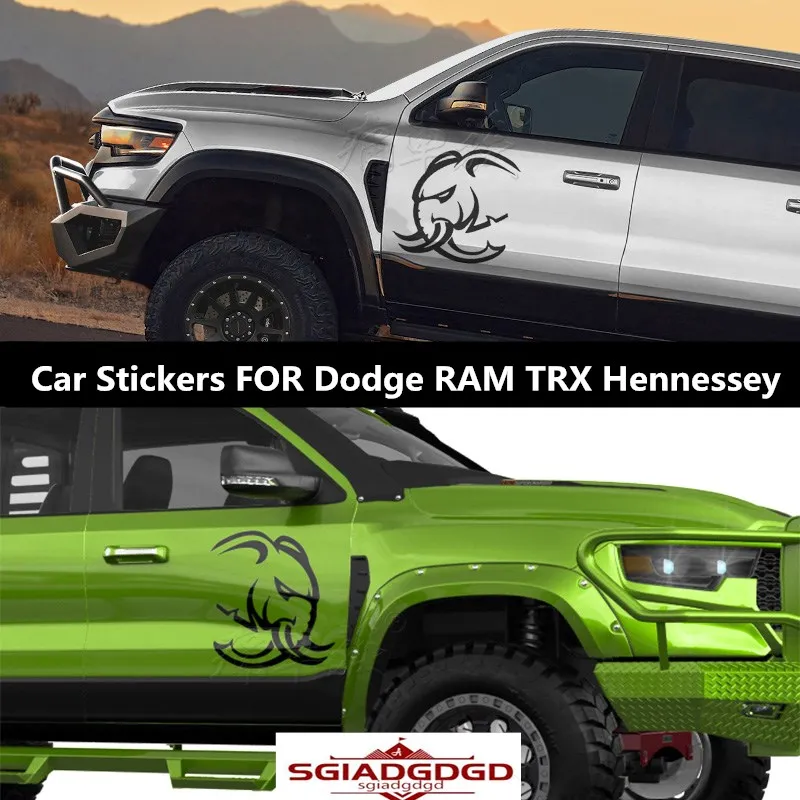 New pickup truck Car stickers FOR Dodge RAM TRX Hennessey body modification Custom veneer Applique accessories