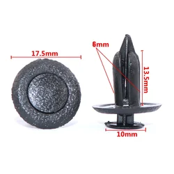 50Pcs Car Trunk Cover Lining Trim Panel Fasteners Clips For Mazda 6 2 3 5 Atenza Axela M3 M6 M2 CX-5 CX-4 CX-7 CX MX RX 6mm Hole