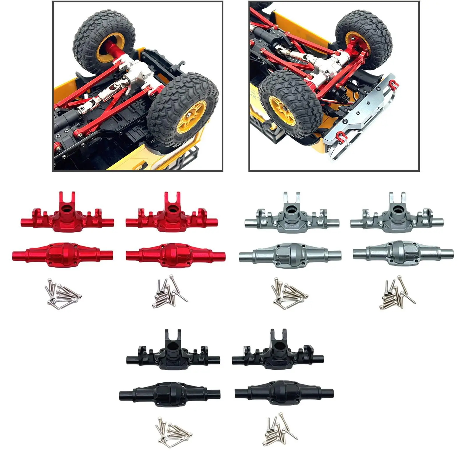 

Корпуса передней и задней оси радиоуправляемого автомобиля, модификация, обработанная на станке с ЧПУ, прочная, простая установка для D90 SCX24 1/24, аксессуары для гусеничных машин