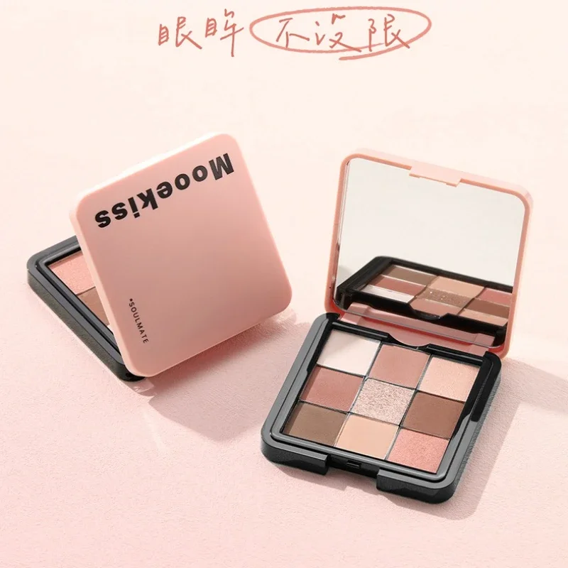 Mooekiss 5 สีอายแชโดว์ Delicate Powder Earth Matte Display Face Repair Highlight MULTI FUNCTION Integrated PLATE แต่งหน้า