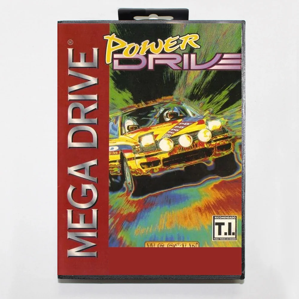 

Power Drive MD Game Card 16-битный чехол BR для картриджа игровой консоли Sega Megadrive Genesis