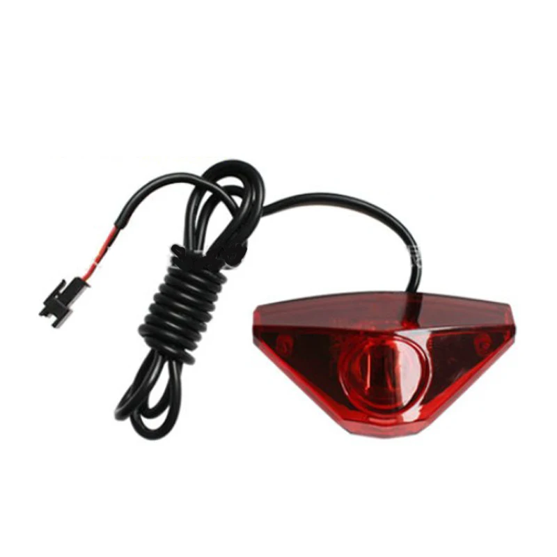6-80V LED Rear Tail Light Brake Lamp For Electric Bike Scooter Night Cycling Safety Lamp Waterproof Plastic Accessories