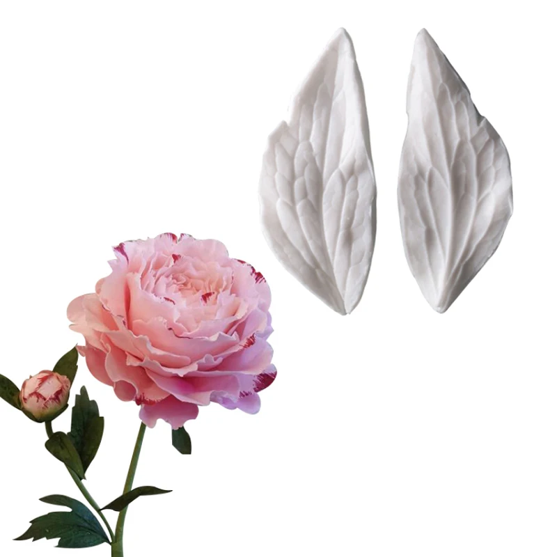 Peony Leaf Petals Silicone Mold Cake Decorating Fondant Cake Decorating Tools Sugar Resin Water Paper Clay Flower Mould M2152