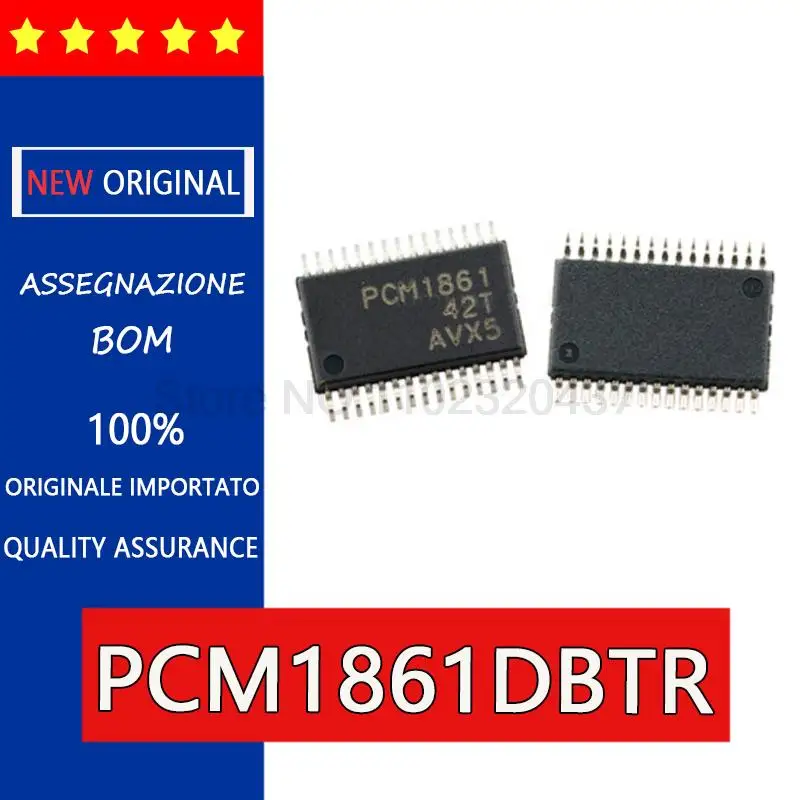 10pcs Import 100%original PCM1861DBTR PCM1861 stereo ADC TSSOP30 PCM1861