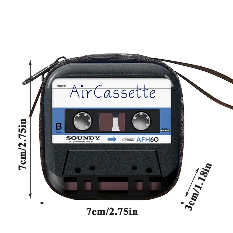 Kreatywny portfel damski Retro spersonalizowany mini portfel na monety torebka dziecięce pudełko na słuchawki torby portfele na monety taśma aparat torba blaszana