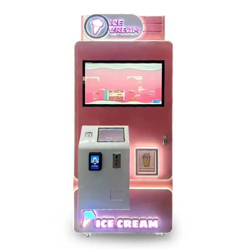 Shock‑absorbing Anti‑vibration Ice Cream Vending Machine Stable Placement Durable Structure Unmanned Commercial Vending Making
