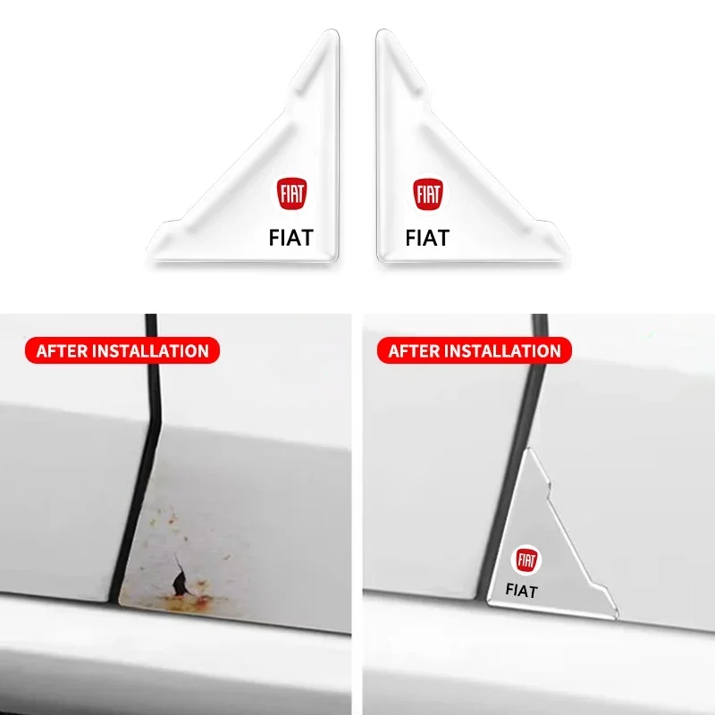 2Pcs Car Door Corner Anti-collision Covers Stickers for Fiat Cadillac Land Rover Toyota Hyundai Volkswagen Suzuki Kia Chevrolet