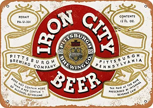 12 x 16 Metal Sign - Pittsburgh Iron City Beer - Vintage Wall Decor Art