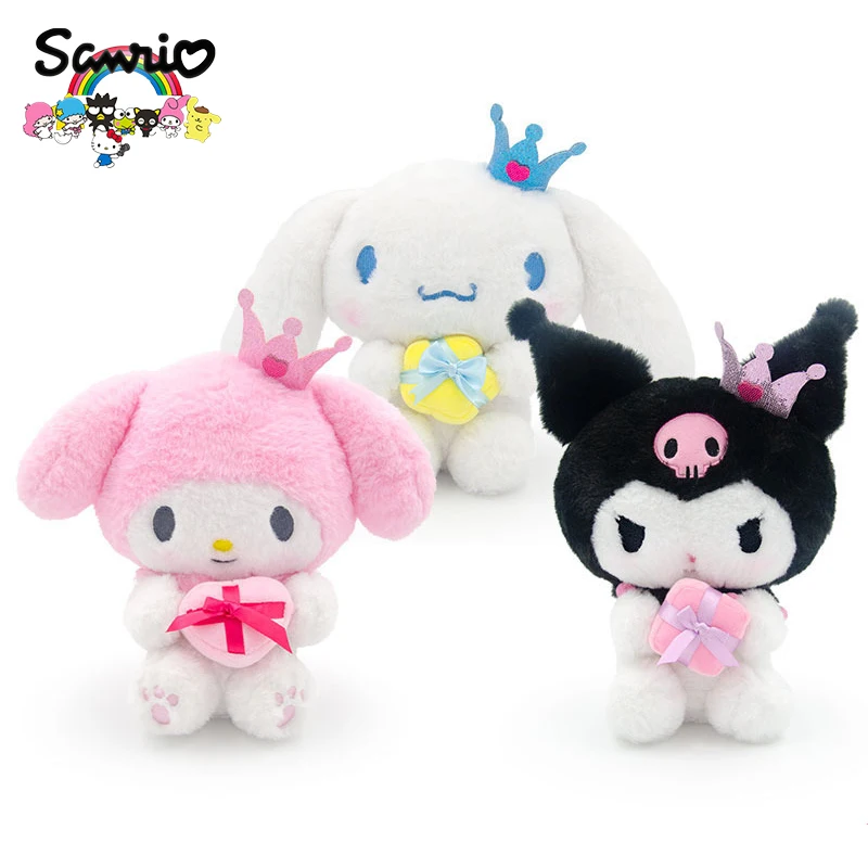 

Sanrio Plush Doll Kuromi Cinnamoroll My Melody Super Soft 22cm Children's Toys Animation Peripheral Birthday Gift Sofa Pillow