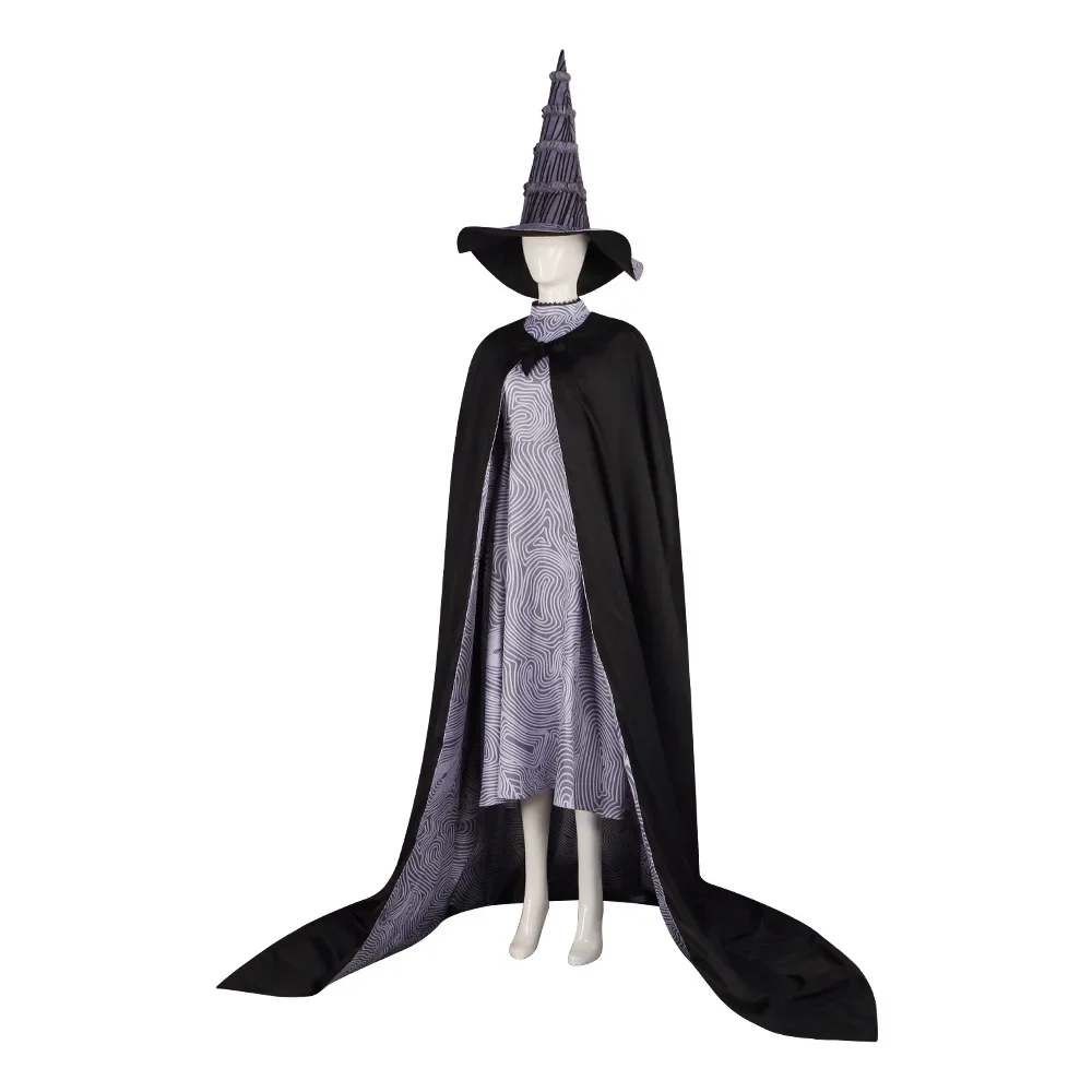 Film Wicked Elphaba Costume Cosplay Abiti neri Cappello Calzini Halloween Carnevale Festa Gioco di ruolo Uniforme per le donne