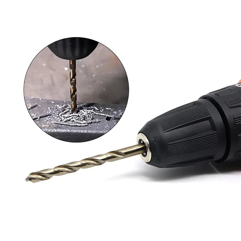 ABLK 2 ชุด 1.0-13 มม.โคบอลต์เคลือบเจาะ Bits HSS M35 ไฟฟ้าเจาะบิตสําหรับไม้โลหะเหล็กเครื่องตัดไม้เจาะ