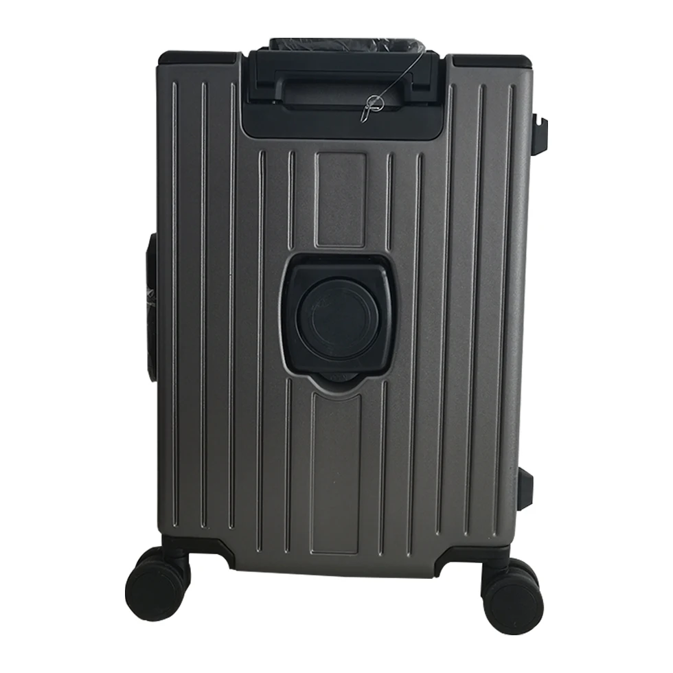 Custom Services ABS Durable Suitcase Aluminium Cabin Trolley Case 4 Wheels Luxury Luggage