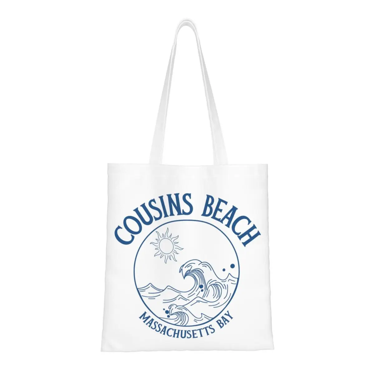 

Унисекс Cousins Beach Massachusetts Сумки-тоут Большая вместимость Лето Я превращается красивая продуктовая сумка для сумок для покупок