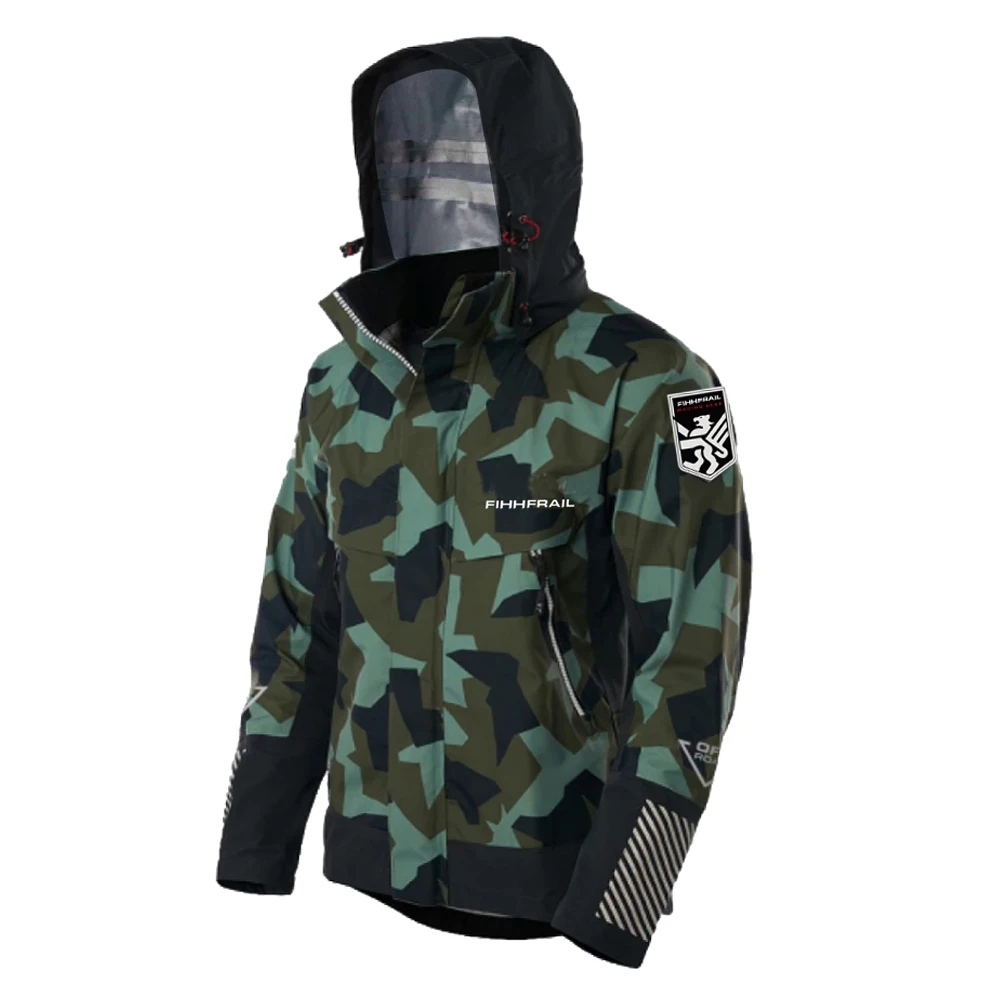 Wasserdichte Windjacke für Herren, Outdoor-Sport-Hardshell-Jacke zum Angeln, Kajakfahren, Segeln, winddichter Regenmantel zum Bergsteigen – Detail 8