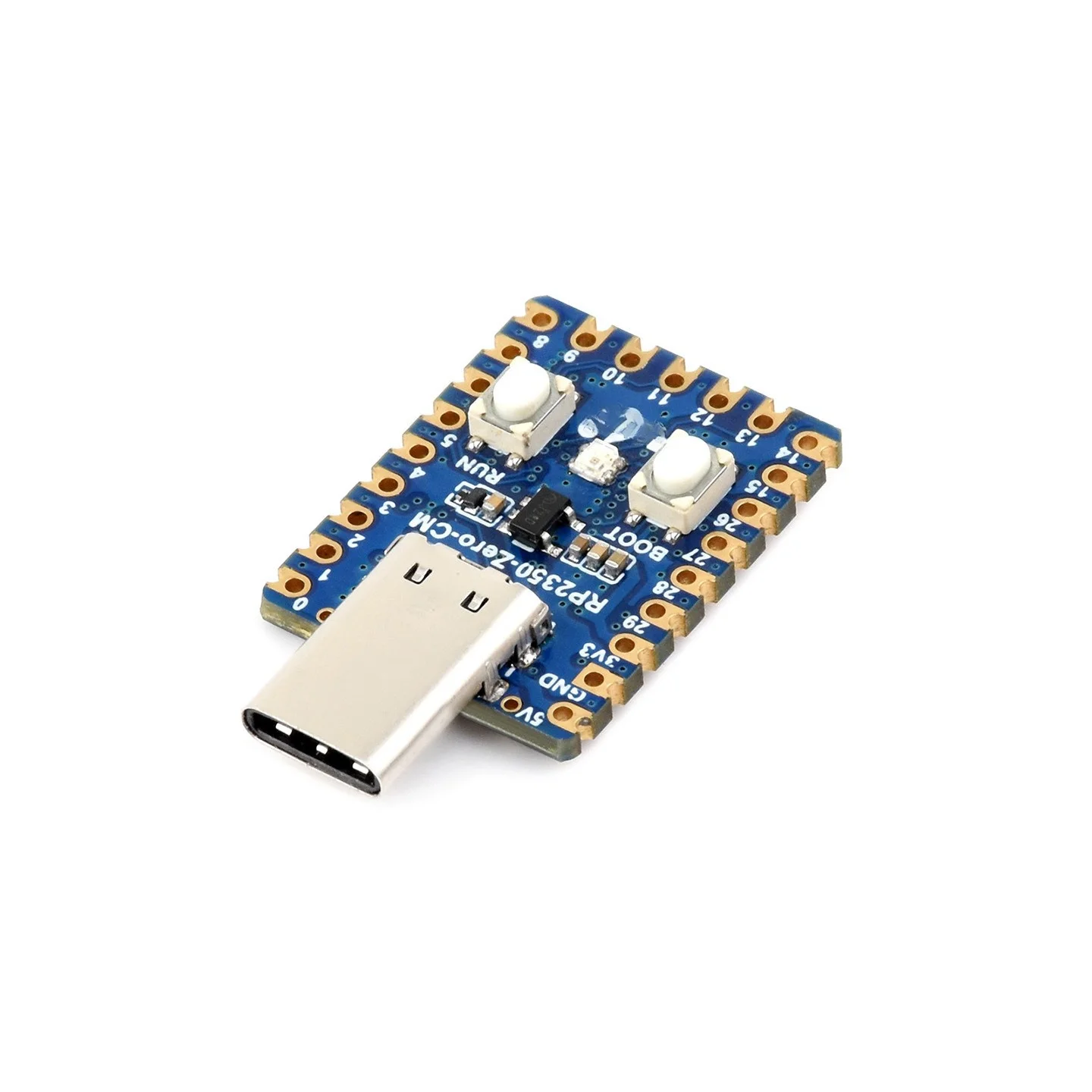 RP2350-Zero Mini Development Board Dual-Core ARM RISC-V 150MHz 12 PIO Castellated for Arduino