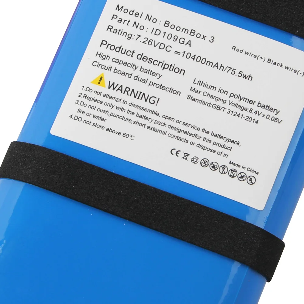 Replacement Battery ID109GA For JBL Boombox2 Boombox3 SUN-INTE-213 10400mAh High Quality Speaker Batteries With Tool
