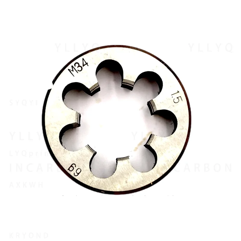 HSS 1PCS Metric Thread Right Left Round Die M31 M32 M34 M35 Screw Threading Dies manual external thread tapping and repair