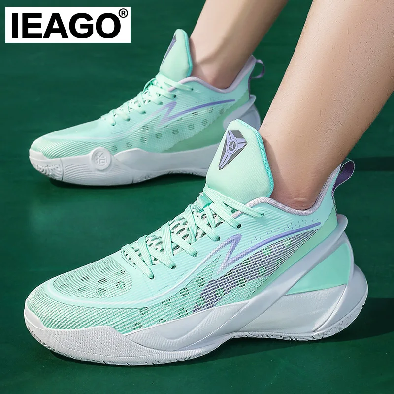 

IEAGO Original Spike Women Men Lace-Up Basketball Sneakers Breathable Casual Sports Outdoor Running Shoes