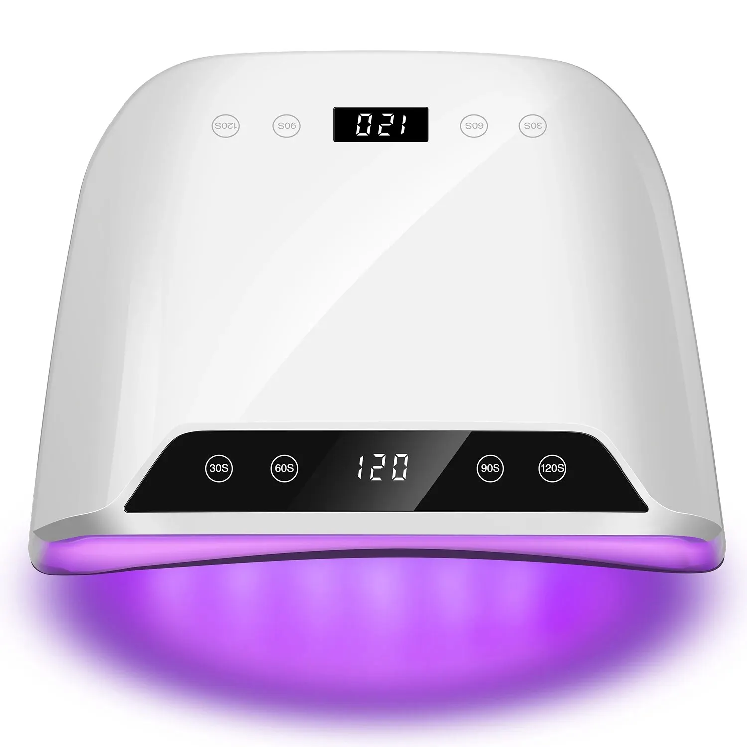 320 W grote ruimte UV LED-nagellamp voor manicure drogen gel nagellak 72 LED nageldroger met twee LCD-schermen nagelsalon gereedschap - afbeelding 1