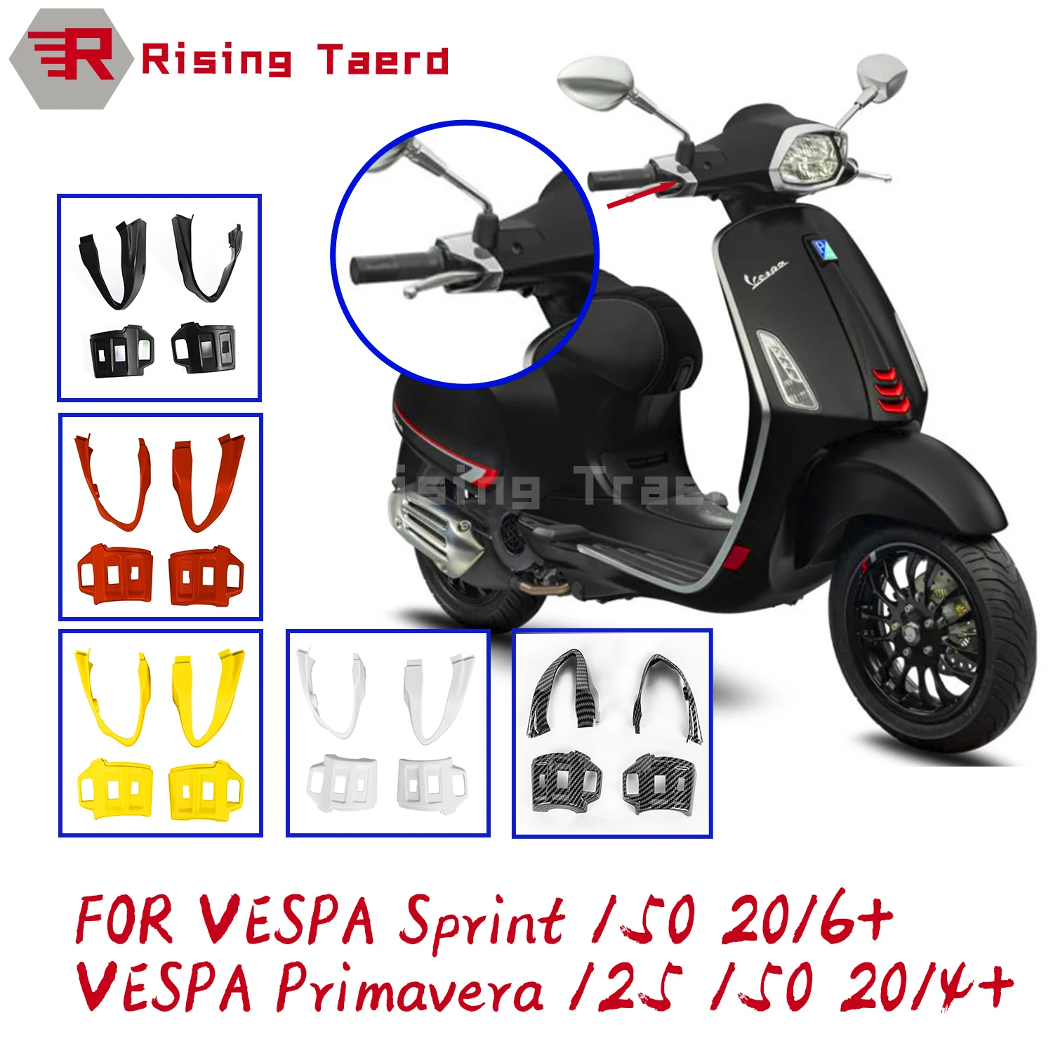 

Motorcycle Handlebar Control Switch Cover Turn Signal Botton Protector For Vespa Sprint150 Primavera Spring 125 150 2016-2021