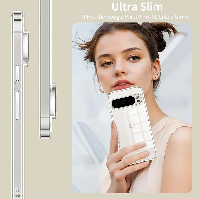 Ultra Thin Shockproof Silicone Case For Google Pixel 9A 9 ProXL 8 7 6 A Pro XL 8A 7A 6A Soft Cover Clear Ultra Thin Shell Funda