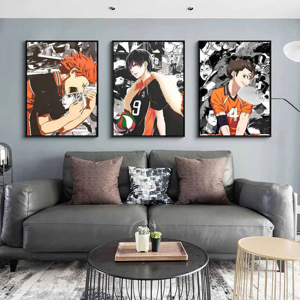 Haikyuu Classic Vintage Posters Vintage Room Home Bar Cafe Decor Nordic Home Decor