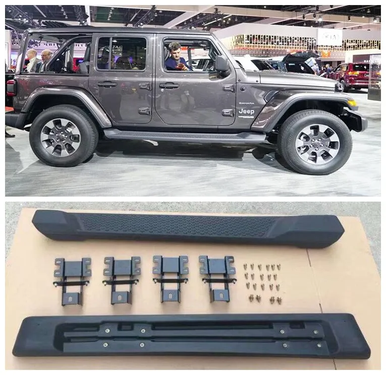 

Fits For JEEP Wrangler JL 4 Door 2018 2019 2020 High Quality Aluminum Alloy Running Boards Side Step Bar Pedals