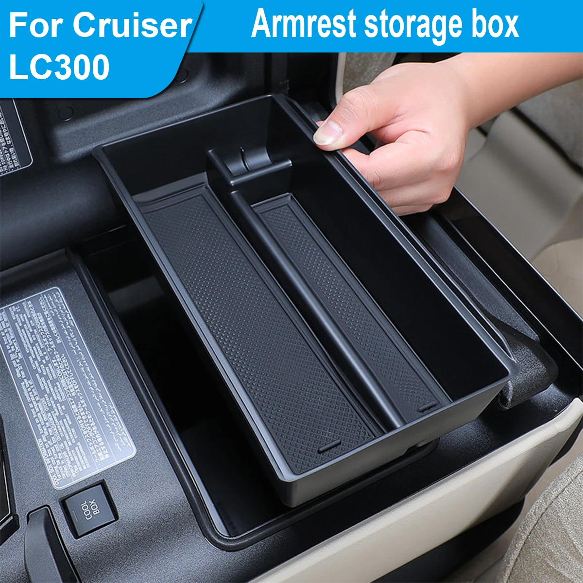 

Suitable for 2022-2025 Land Cruiser Lc300, Armrest Storage Box, Abs Material, Non-Destructive Installation, Interior Modification Accessories