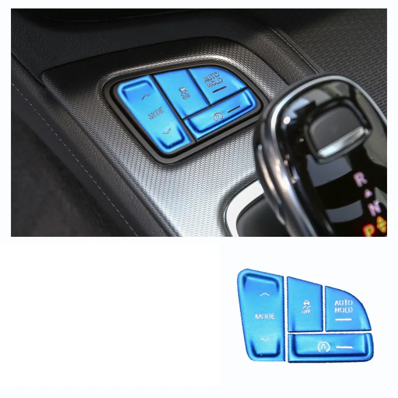 aluminum alloy car drive mode autohold button trims for cadillac ct5 2020 2021 2022 2023 interior accessories styling auto