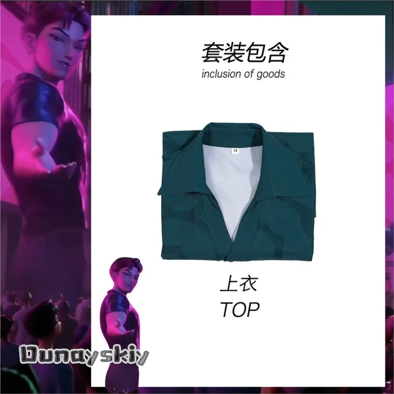 D-yiy S@AKPOP HunteDemonsSaja Boys Baby أزياء تنكرية أنيمي قميص علوي للعب الأدوار من فيلم تمويه للرجال والأولاد في الهالوين #3