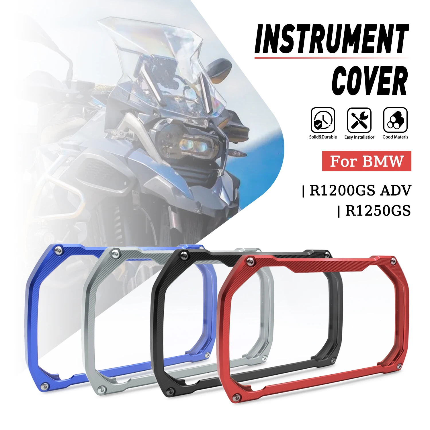 Für BMW R1200GS R1250GS S1000RR S1000XR Motorrad-Zubehör Tachometer-Rahmenabdeckung Displayschutzfolie