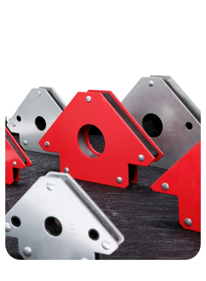 

Сильный магнитный сварочный держатель, многоугольный инструмент для позиционирования, треугольная линейка, 90-градусный прямоугольный сварочный магнит, вспомогательный