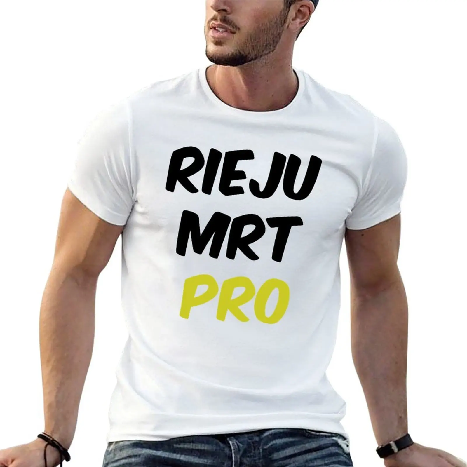 تي شيرت قمصان عالية الجودة قمصان أنيمي عالية التي شيرت MRT PRO 100% تي شيرت رجالي قطن ماركة فاخرة RIEJU #1