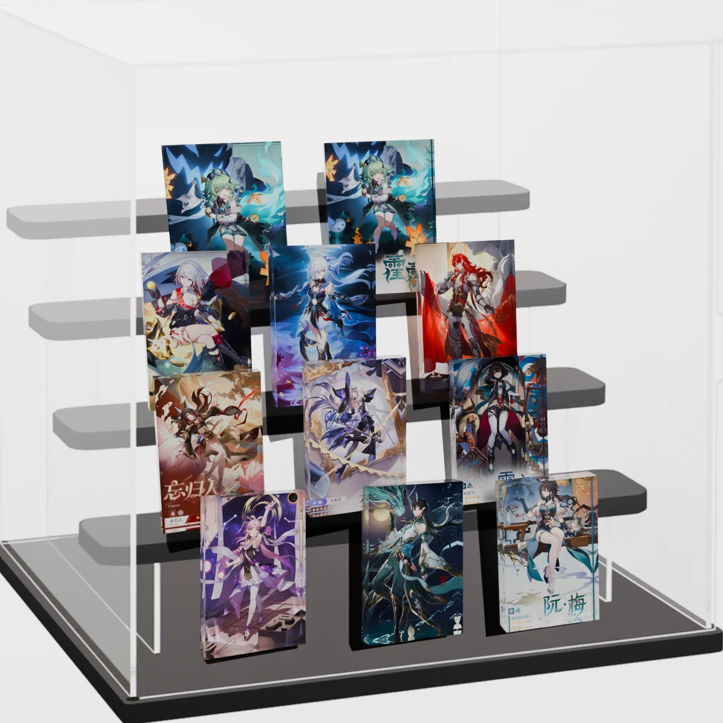 Honkai Star Rail Jingliu Acrylic Block Stand Figure Sword Master of Luofu Game Character Display Ornament Desktop Decoration Gif
