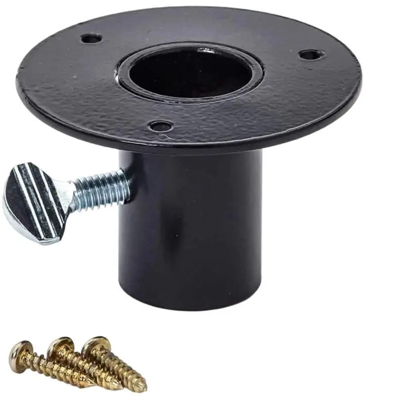J1UL1N Easy Installation Bird Feeder Mounting Bracket, Outdoor Bird Feeder Accessories, Bird Feeder Pole Mounting Flange