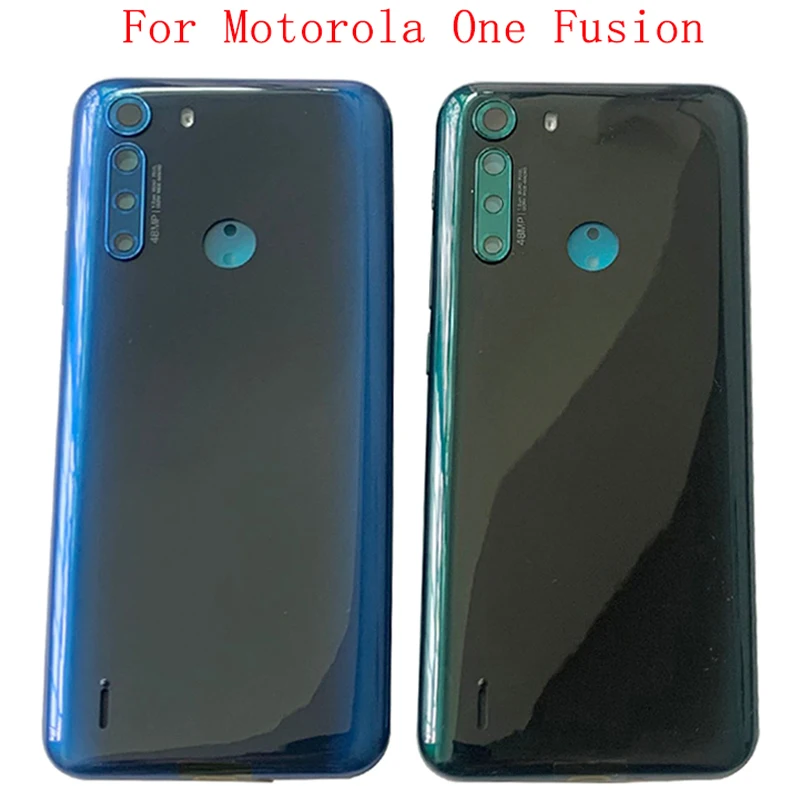 

Battery Cover Rear Door Case Housing For Motorola Moto One Fusion XT2073-2 Back Cover with Camera Frame Lens Repair Parts