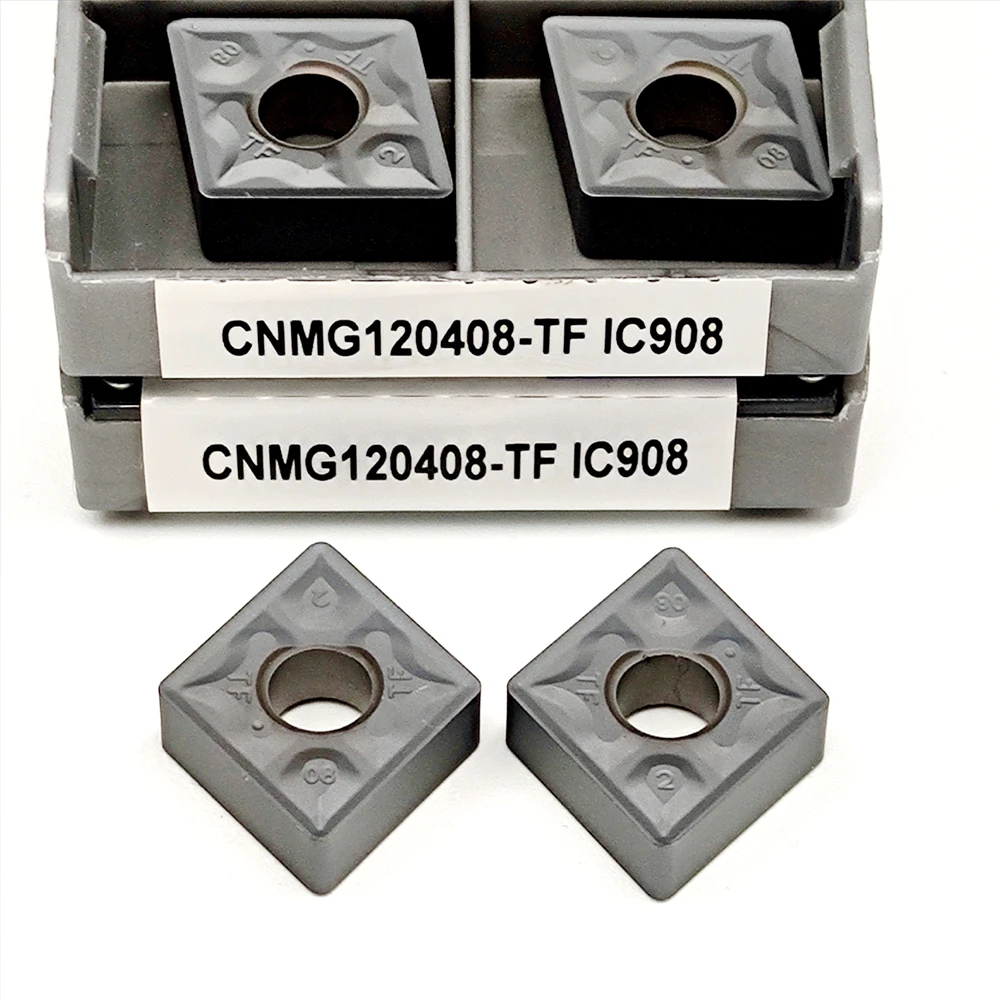 CNMG 120408   CNMG 120404   Sisipan Pembubutan Karbida IC908 IC907 Alat Bubut CNC Sisipan Pemotong Berkualitas Tinggi untuk Pembubutan Eksternal